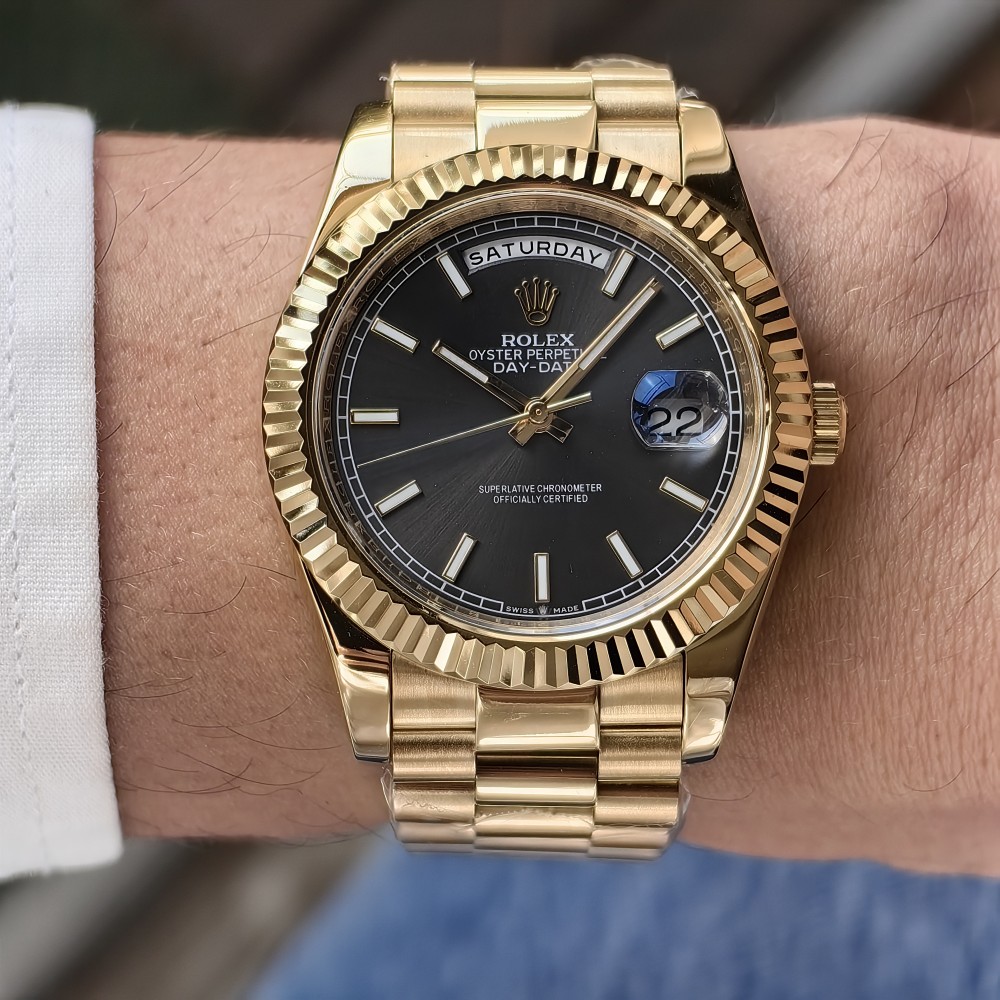 Rolex Day-Date President Yellow Gold Grey Dial